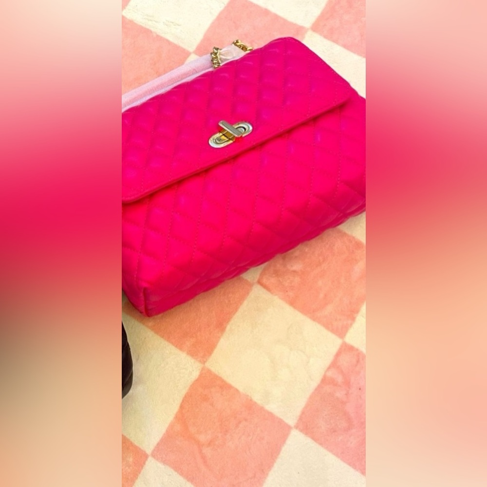 Brand new quilted couture handbag